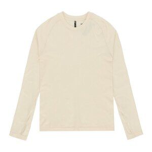 Nike x MMW Womens Athletic Yoga Top Beige Stretch EUC Size XL Long Sleeve